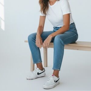 NIKE - SIZE 7 COURT VISION SWOOSH MULTICOLORED - STYLE DM8079-100 - LOW TOP S5